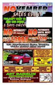 Art Gamblin Motors November Mailer